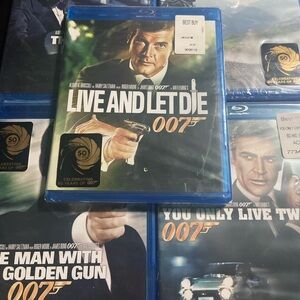 007 Blu-ray Lot Of 5 Movies New Sealed Goldfinger Man with golden gun (B1)